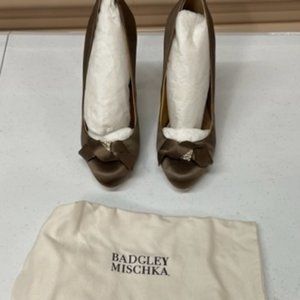 Badgley Mischka Opel Bronze Satin